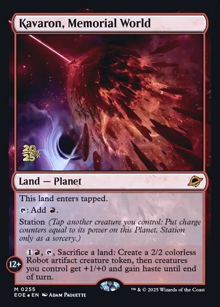 Kavaron, Memorial World, Magic card PEOE 255s — Edge of Eternities Promos set