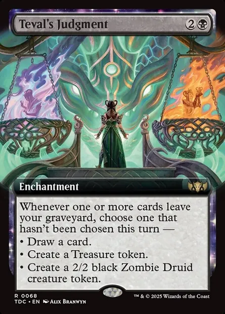 Teval's Judgment, Magic card TDC 68 — Tarkir: Dragonstorm Commander set