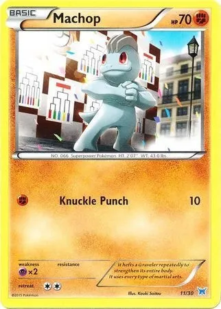 Machoc, carte Pokémon TK8O 011 — extension XY Trainer Kit: Latios
