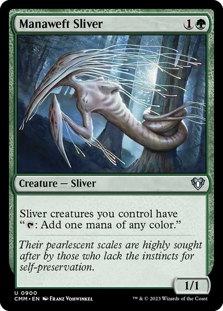 Manaweft Sliver, Magic card CMM 900 — Commander Masters set