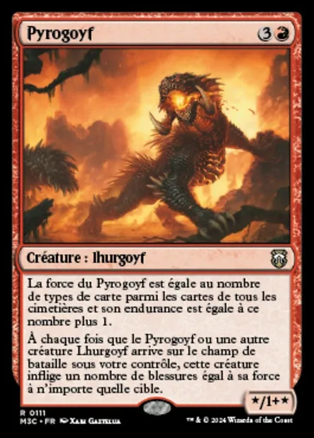 Pyrogoyf, carte Magic M3C 111 — extension Modern Horizons 3 Commander