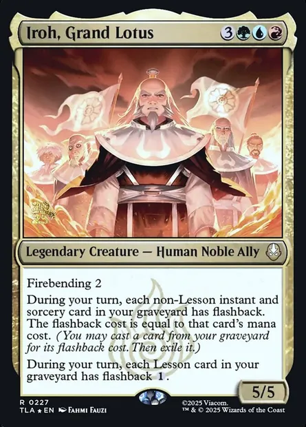 Iroh, Grand Lotus, Magic card PTLA 227s — Avatar: The Last Airbender Promos set