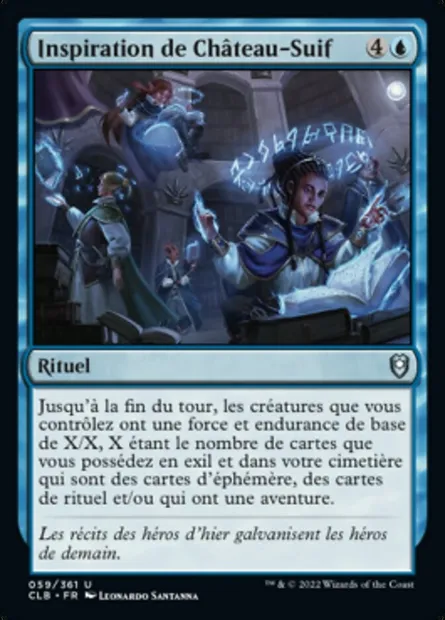 Inspiration de Château-Suif, carte Magic CLB 59 — extension Commander Légendes : la bataille de la Porte de Baldur