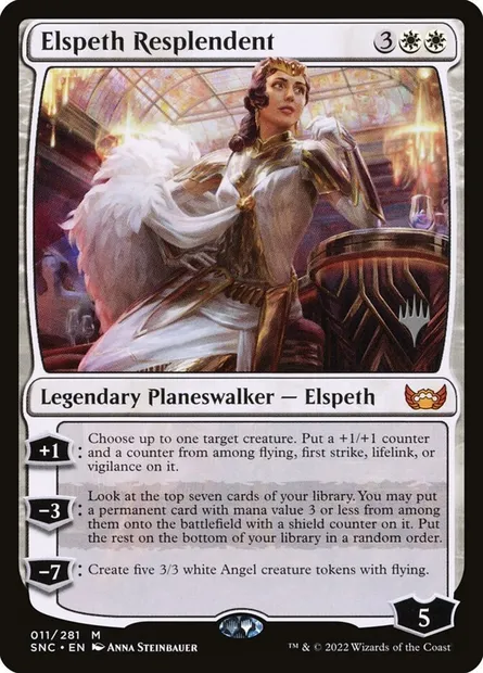 Elspeth Resplendent, Magic card PSNC 11p — Streets of New Capenna Promos set