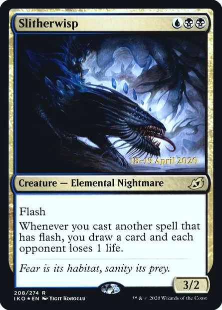 Slitherwisp, Magic card PIKO 208s — Ikoria: Lair of Behemoths Promos set