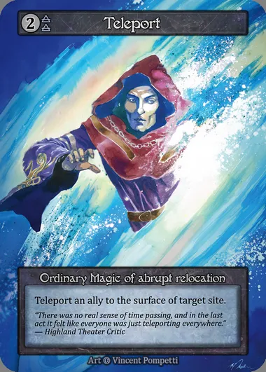 Teleport, carte Sorcery ALP 262 — extension Alpha