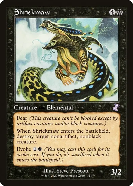 Shriekmaw, Magic card TSR 331 — Time Spiral Remastered set