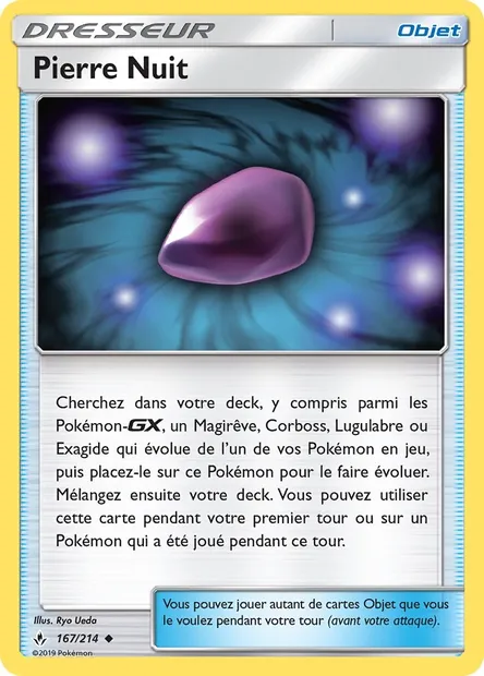 Pierre Nuit, carte Pokémon UNB 167 — extension Alliance Infaillible