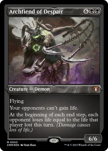 Archfiend of Despair, Magic card CMM 503 — Commander Masters set