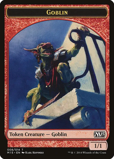 Goblin, carte Magic TM15 8 — extension Magic 2015 Tokens