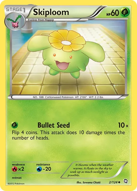 Skiploom, Pokémon card DRX 2 — Dragons Exalted set