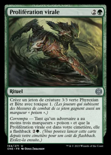 Prolifération virale, carte Magic ONE 194 — extension Tous Phyrexians