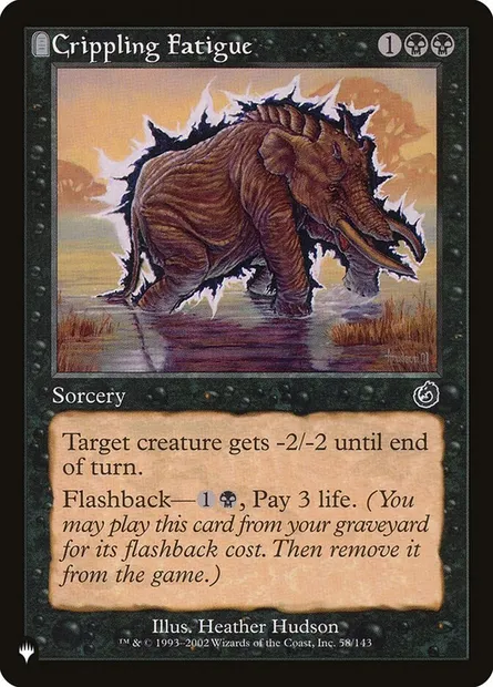 Crippling Fatigue, Magic card PLST TOR-58 — The List set