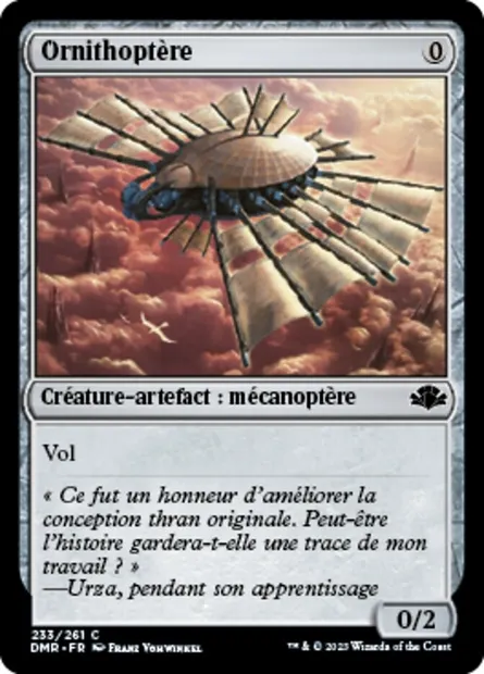 Ornithoptère, carte Magic DMR 233 — extension Dominaria Remastered