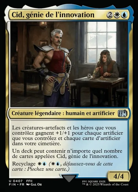 Cid, génie de l'innovation, carte Magic FIN 407 — extension Final Fantasy