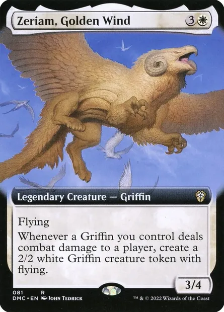 Zeriam, Golden Wind, Magic card DMC 81 — Dominaria United Commander set