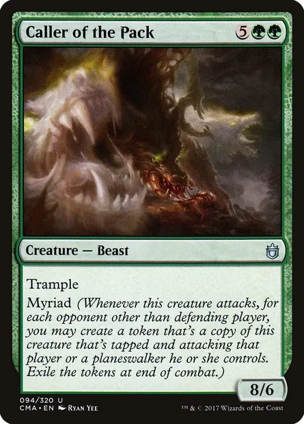 Meneur de la meute, carte Magic CMA 94 — extension Commander Anthology
