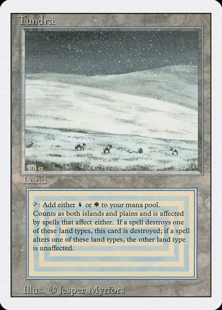 Tundra, Magic card 3ED 289 — Revised Edition set