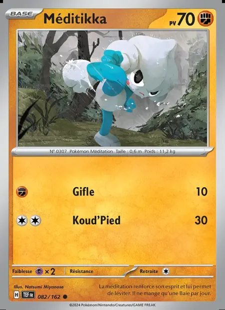 Méditikka, carte Pokémon TEF 082 — extension Forces Temporelles