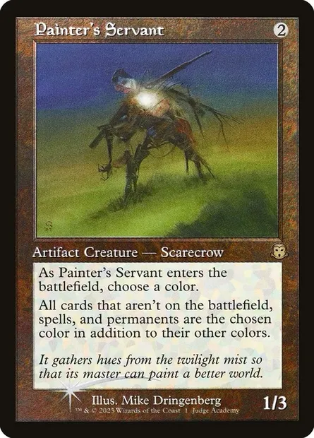 Painter's Servant, Magic card P23 1 — Judge Gift Cards 2023 set