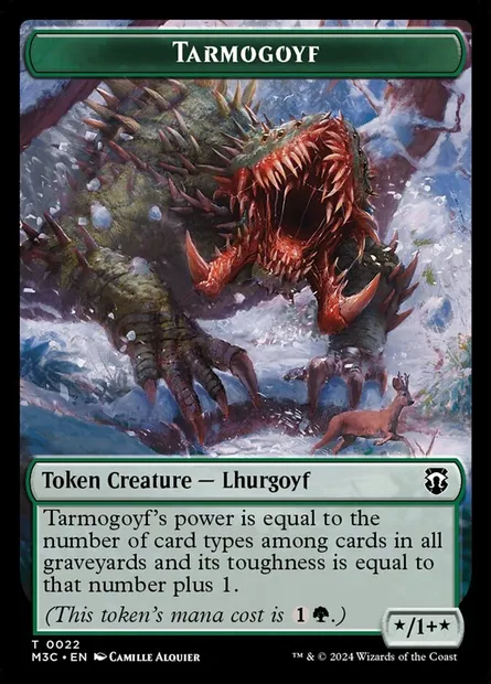Tarmogoyf, carte Magic TM3C 22 — extension Modern Horizons 3 Commander Tokens