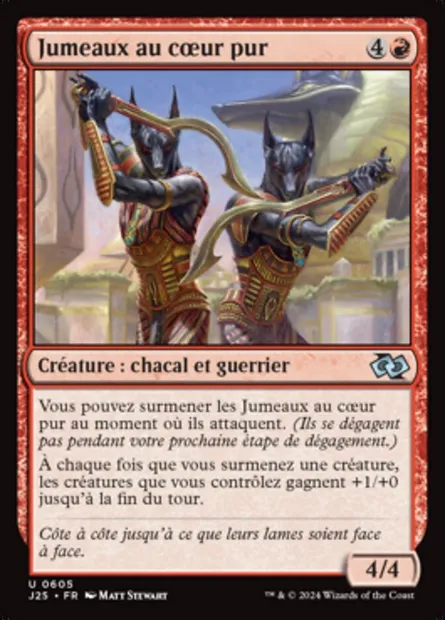 Jumeaux au cœur pur, carte Magic J25 605 — extension Foundations Jumpstart