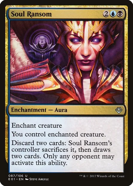 Rançon de l'âme, carte Magic E01 87 — extension Archenemy: Nicol Bolas