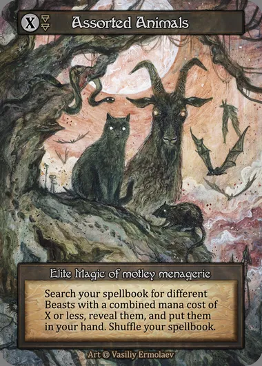 Assorted Animals, Sorcery card ALP 191 — Alpha set