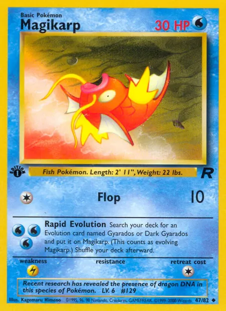 Magikarp, Pokémon card TR 47 — Team Rocket set