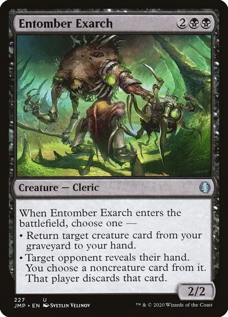 Entomber Exarch, Magic card JMP 227 — Jumpstart set