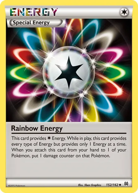 Rainbow Energy, Pokémon card BKT 152 — BREAKthrough set