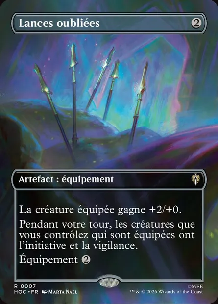 Lances oubliées, carte Magic HOC 7 — extension The Hobbit Eternal