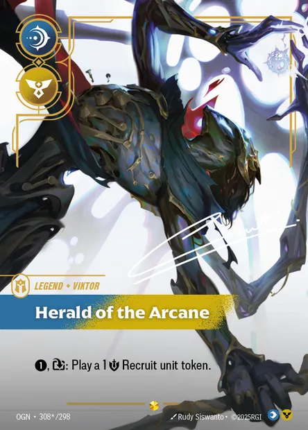Herald of the Arcane, Riftbound card OGN 308* — Origins set