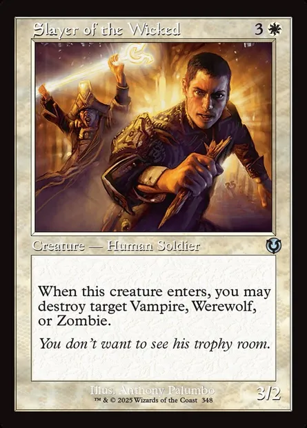 Tueur de malfaisants, carte Magic INR 348 — extension Innistrad Remastered