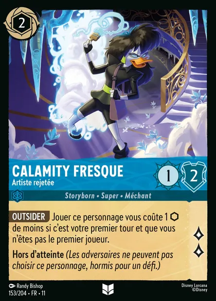 Calamity Fresque - Artiste rejetée, carte Disney Lorcana CH11-153 — extension Givresort