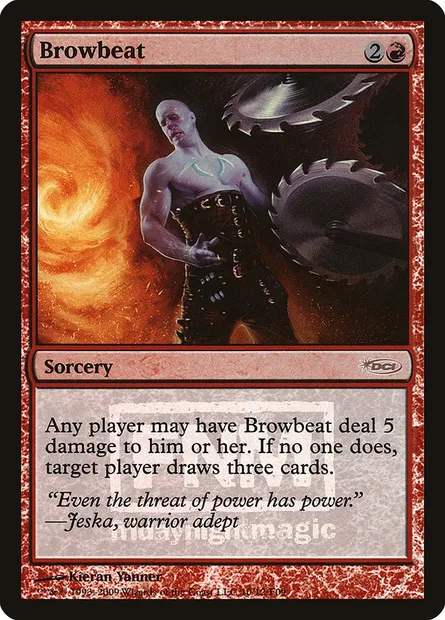 Browbeat, Magic card F09 10 — Friday Night Magic 2009 set