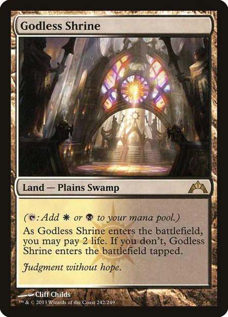 Godless Shrine, Magic card GTC 242 — Gatecrash set