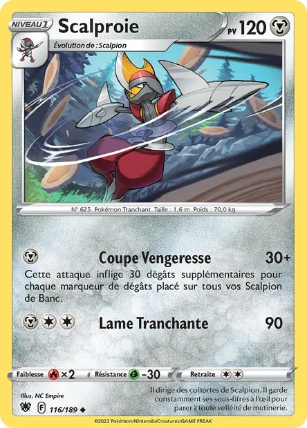 Scalproie, carte Pokémon ASR 116 — extension Astres Radieux