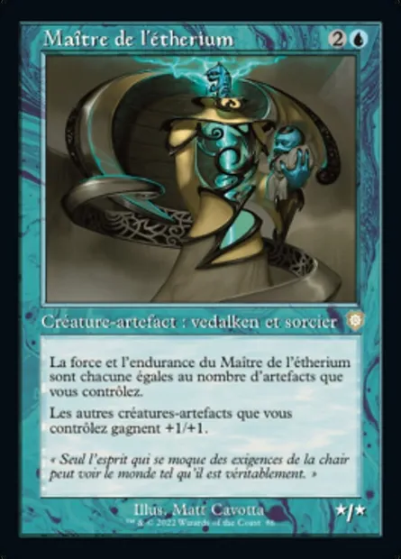 Maître de l'étherium, carte Magic BRC 86 — extension The Brothers' War Commander