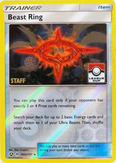 Beast Ring, Pokémon card LGP 102a-2 — League Promos set