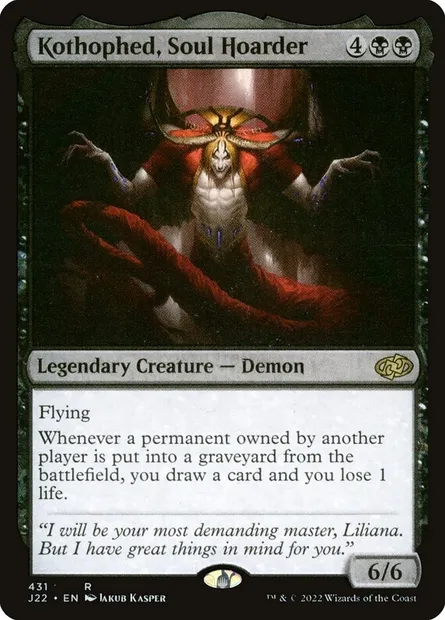 Kothophed, Soul Hoarder, Magic card J22 431 — Jumpstart 2022 set