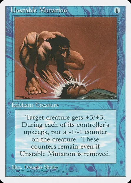 Unstable Mutation, Magic card 4ED 110 — Fourth Edition set
