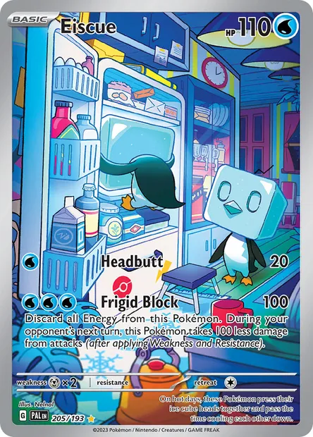 Eiscue, Pokémon card PAL 205 — Paldea Evolved set