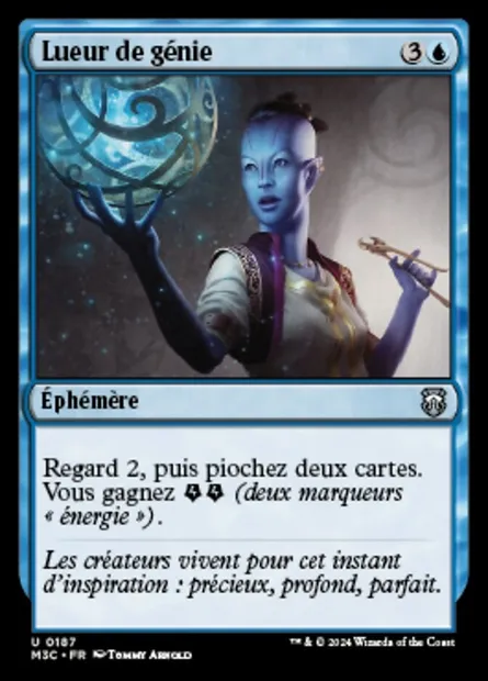 Lueur de génie, carte Magic M3C 187 — extension Modern Horizons 3 Commander