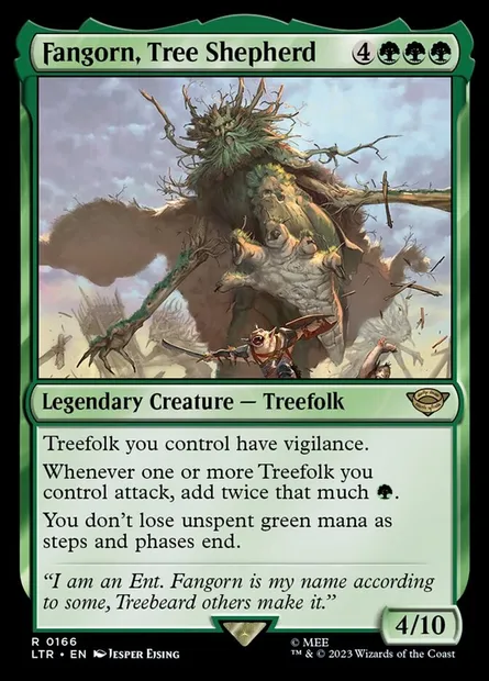 Fangorn, Tree Shepherd, Magic card LTR 166 — The Lord of the Rings: Tales of Middle-earth set