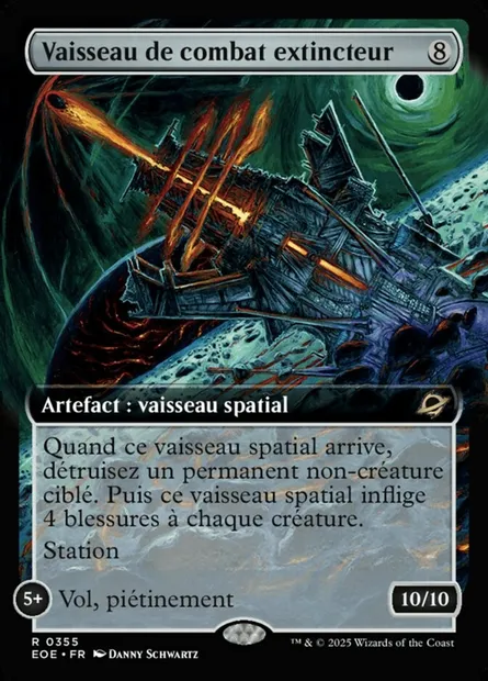Vaisseau de combat extincteur, carte Magic EOE 355 — extension Edge of Eternities