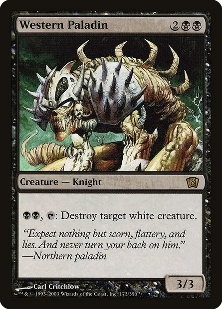 Western Paladin, Magic card 8ED 173★ — Eighth Edition set