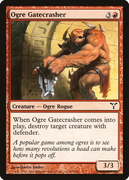 Ogre Gatecrasher, Magic card DIS 67 — Dissension set