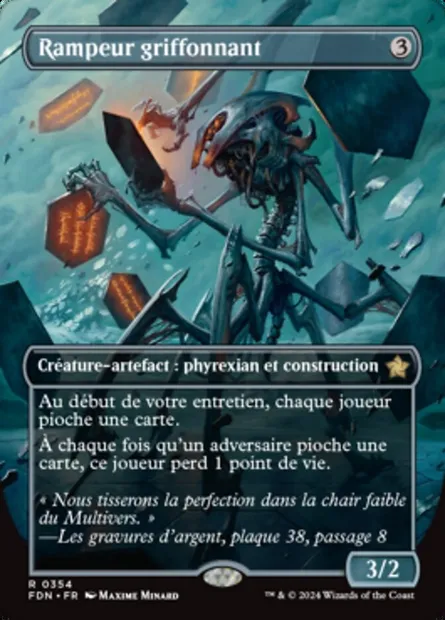 Rampeur griffonnant, carte Magic FDN 354 — extension Foundations