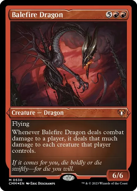 Balefire Dragon, Magic card CMM 530 — Commander Masters set